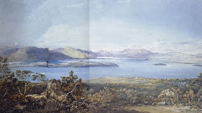 Francis Oliver Finch View of Loch Lomond Spain oil painting art